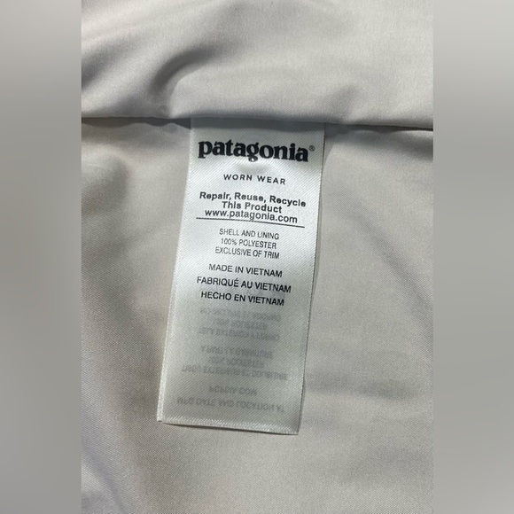 Patagonia Los Gatos Khaki Fleece Vest, Size L, Fair Trade Certified - Picture 8 of 10